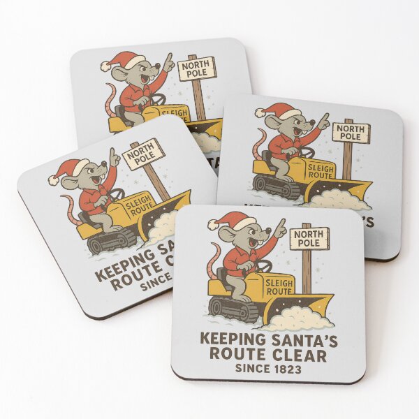 Item preview, Snowplough Operator Keeping Santa’s Route Clear designed and sold by Meandmyshop.