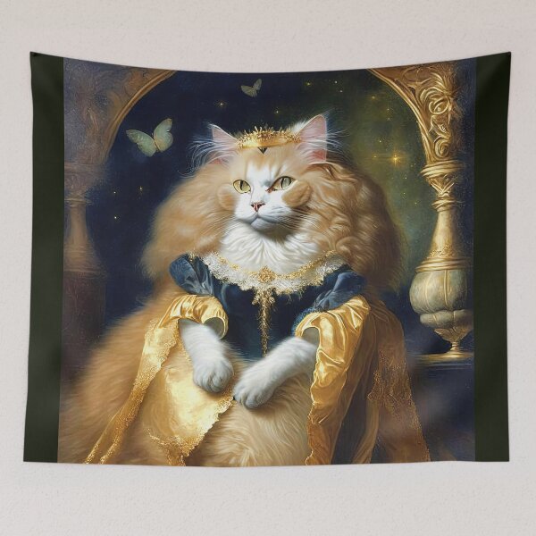 Item preview, Cool Anthropomorphic Persian Cat In Vintage Oil Painting Style designed and sold by LanaGustavsson.