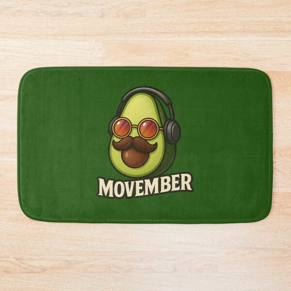 Item preview, Avocado with Mustache, Headphones & Sunglasses – “Movember” Support Art designed and sold by shmupod.