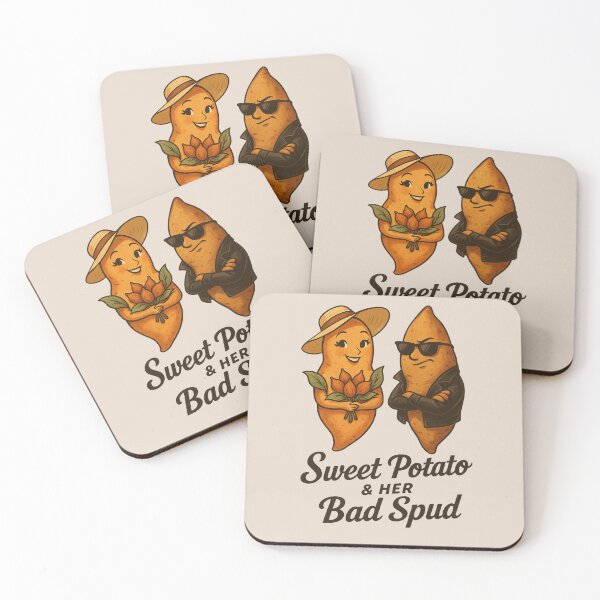 Item preview, Sweet Potato & Her Bad Spud - Retro Thanksgiving Duo designed and sold by I AM BRO.