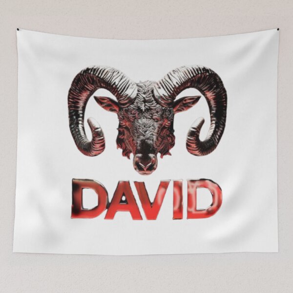Item preview, David Aries Zodiac Sign – Bold Red Ram Design for Fire Signs designed and sold by AlexLineArt.