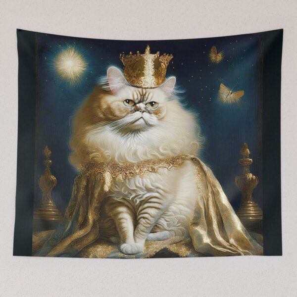 Item preview, Cool Anthropomorphic Persian Cat In Vintage Oil Painting Style designed and sold by LanaGustavsson.