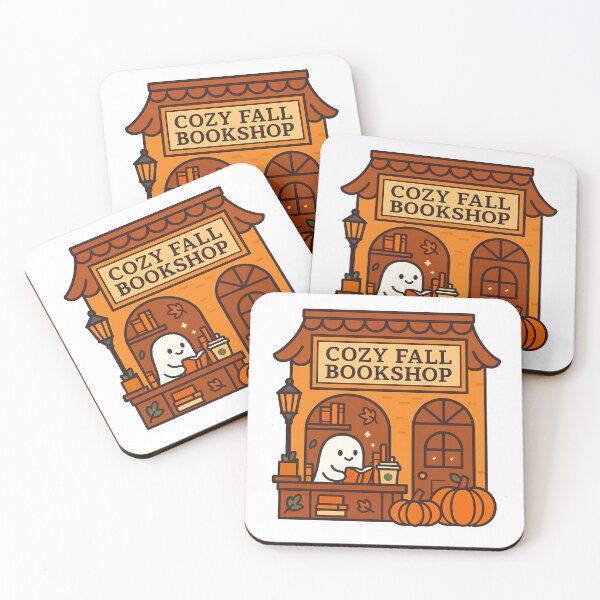 Item preview, Cozy Fall Bookshop designed and sold by stephenflashart.