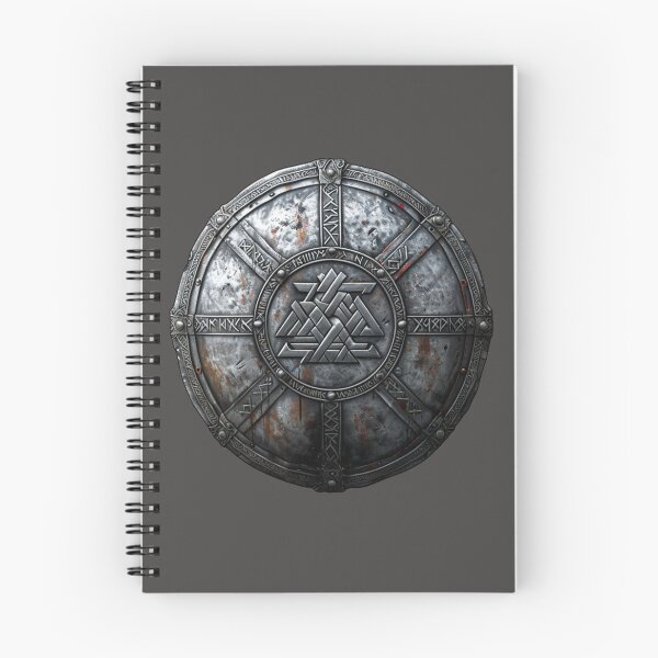 Item preview, Valknut Shield – Viking Warrior Symbol - Norse Battle Heritage Design designed and sold by Mythic Tide.