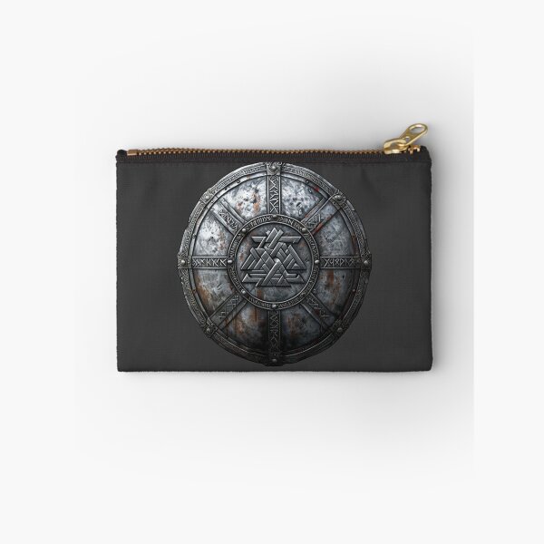 Item preview, Valknut Shield – Viking Warrior Symbol - Norse Battle Heritage Design designed and sold by Mythic Tide.