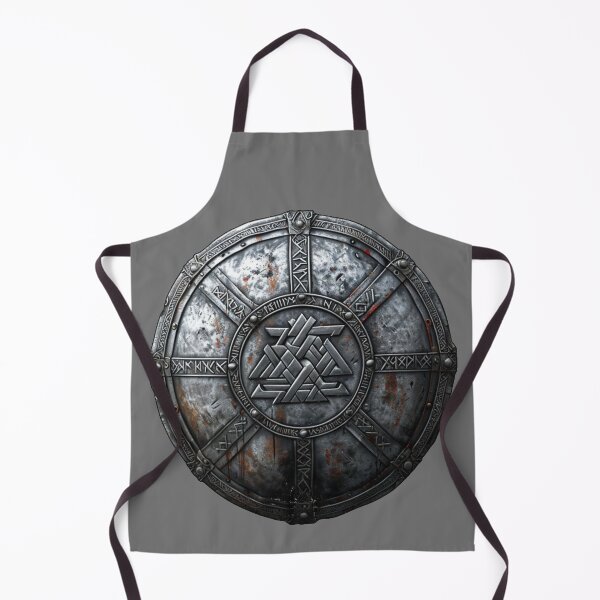Item preview, Valknut Shield – Viking Warrior Symbol - Norse Battle Heritage Design designed and sold by Mythic Tide.
