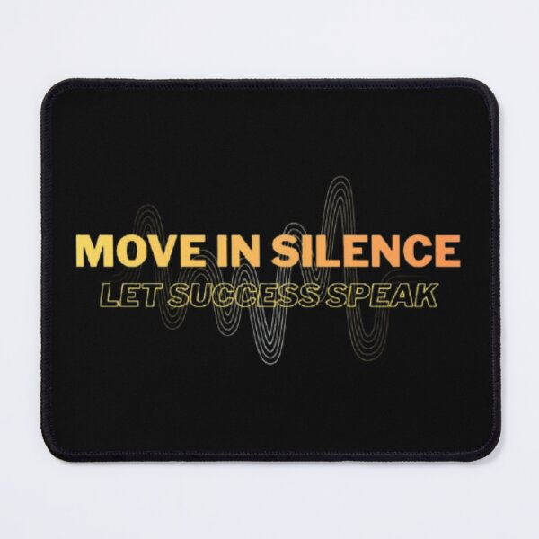 Item preview, Move in Silence – Gold Soundwave Design designed and sold by NEWBORK.