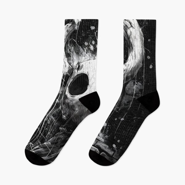 Item preview, Hollow Knight Ghost Graffitti Black and White Graphic Design designed and sold by Senpaiwaves.
