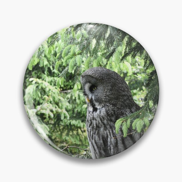 Item preview, Great Grey Owl – The Observer in the Forest / Swiss Artwork Photography designed and sold by Raphael Wolf.