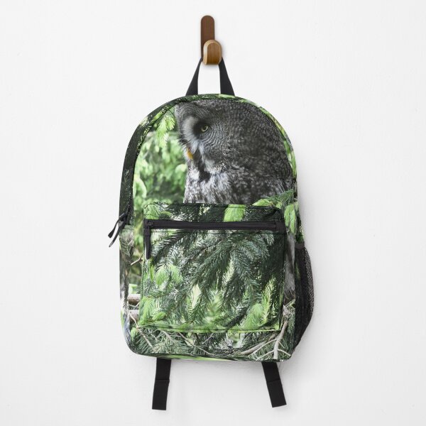 Item preview, Great Grey Owl – The Observer in the Forest / Swiss Artwork Photography designed and sold by Raphael Wolf.