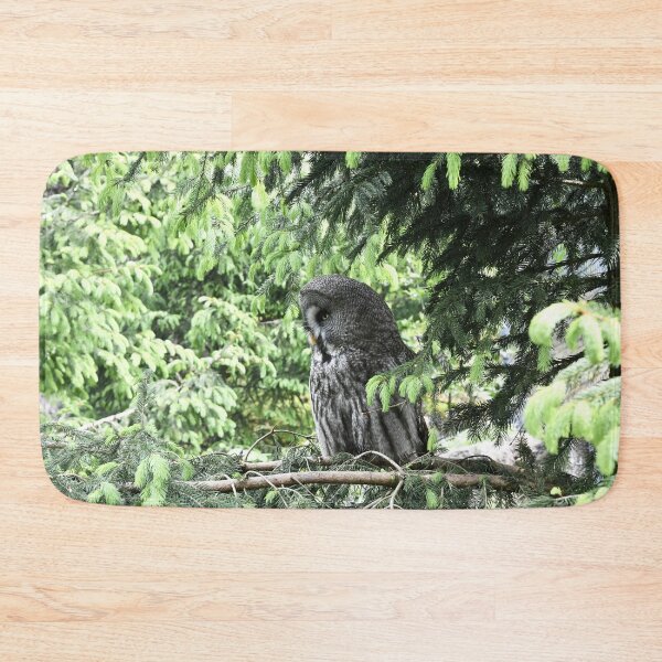 Item preview, Great Grey Owl – The Observer in the Forest / Swiss Artwork Photography designed and sold by Raphael Wolf.
