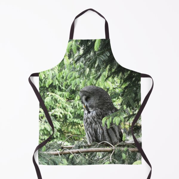 Item preview, Great Grey Owl – The Observer in the Forest / Swiss Artwork Photography designed and sold by Raphael Wolf.