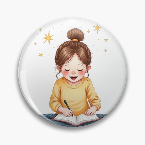Item preview, Cookies + Creativity = Magic — Cozy Artist Girl Illustration | Cute Writer & Snack Lover Design** designed and sold by CallisC-Arts.