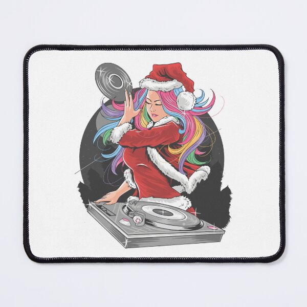 Item preview, Santa DJane - Merry Christmas Party Mixer Vinyl Art designed and sold by lojadpop.