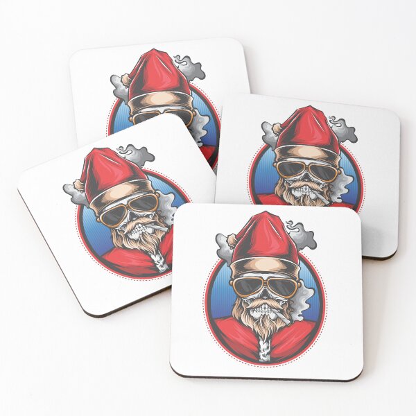 Item preview, Edgy Skull Santa Claus - Rock N Roll Merry Christmas designed and sold by lojadpop.