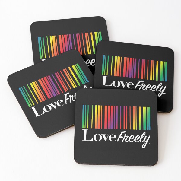Item preview, Love Freely Rainbow Gradient Barcode designed and sold by CJ Ramirez Art.