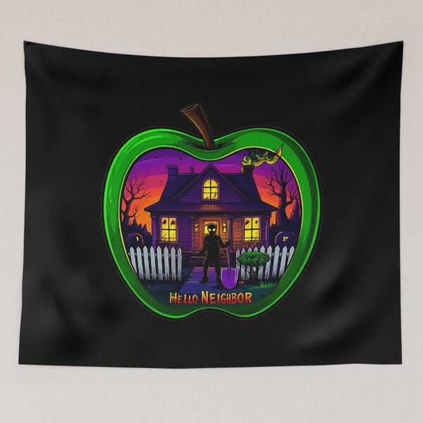 Item preview, Hello House | Spooky Hello Neighbor Fan Art designed and sold by Alicjareign.