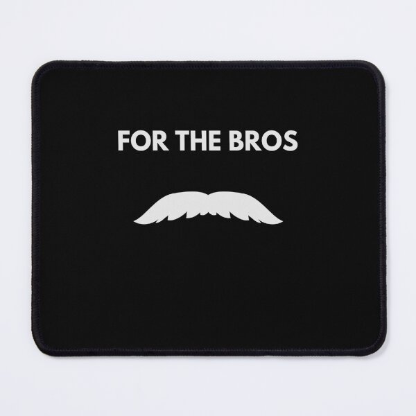 Item preview, MOvember Inspired FOR THE BROS Moustache v2 T-Shirt and Stickers designed and sold by Wit-T-Merch.