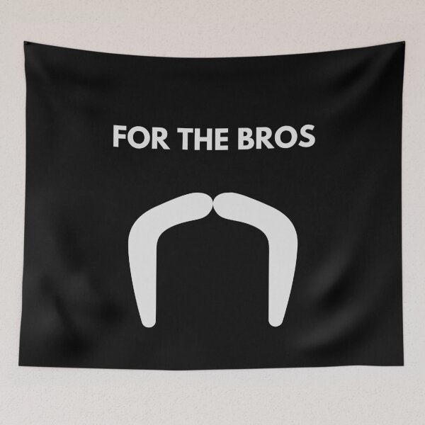 Item preview, MOvember Inspired FOR THE BROS Moustache v4 T-Shirt and Stickers designed and sold by Wit-T-Merch.