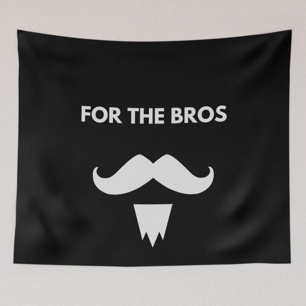 Item preview, MOvember Inspired FOR THE BROS Moustache v5 T-Shirt and Stickers designed and sold by Wit-T-Merch.