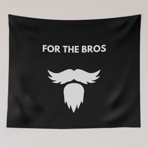 Item preview, MOvember Inspired FOR THE BROS Moustache v6 T-Shirt and Stickers designed and sold by Wit-T-Merch.