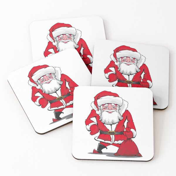 Item preview, Jolly Santa Claus Delivering Gifts - Merry Christmas Vector Art designed and sold by lojadpop.