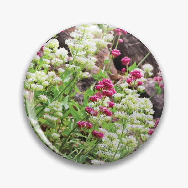 Item preview, Rockery with Pink and White Valerian Flowers designed and sold by Maddy the Maker.