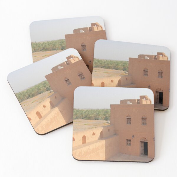 Item preview, Omani Fort Gateway: Sandstone Walls and Date Palm Oasis designed and sold by Greysline.