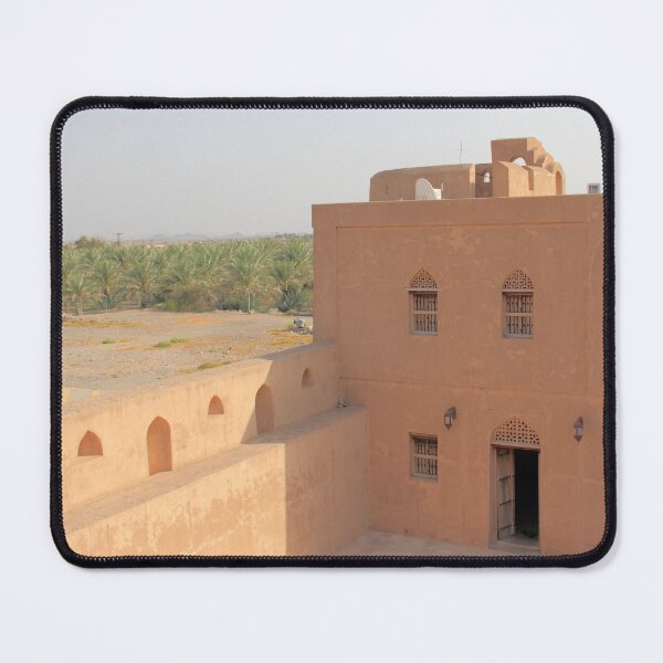 Item preview, Omani Fort Gateway: Sandstone Walls and Date Palm Oasis designed and sold by Greysline.