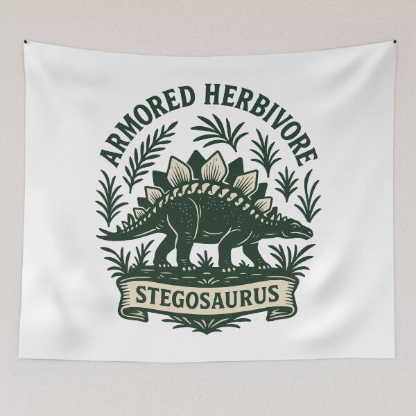 Item preview, Armored Herbivore Stegosaurus Dinosaur Prehistoric Design designed and sold by WildlifeInc.