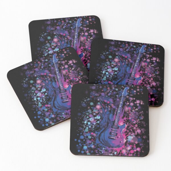 Item preview, Electric Guitar Splash Art - Colorful Rock Music designed and sold by Heleniya.