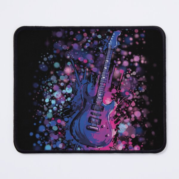 Item preview, Electric Guitar Splash Art - Colorful Rock Music designed and sold by Heleniya.