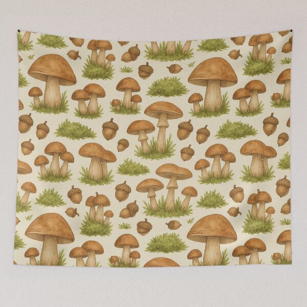 Item preview, Moss & Acorn Woodland Mushrooms designed and sold by MiLaKK.