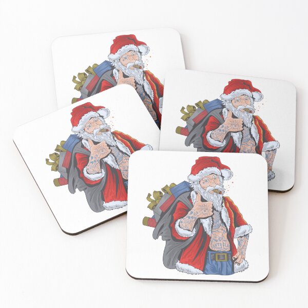 Item preview, Tattooed Santa Claus Biker Style - Merry Christmas Design designed and sold by lojadpop.