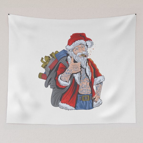Item preview, Tattooed Santa Claus Biker Style - Merry Christmas Design designed and sold by lojadpop.