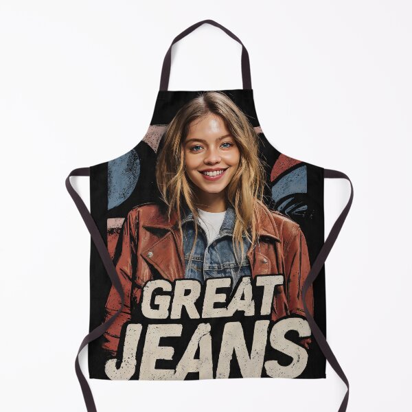 Item preview, Sydney Sweeney Great Jeans Flirty Smile Celebrity Meme T-Shirt designed and sold by Senpaiwaves.