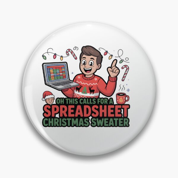 Item preview, Oh This Calls for a Spreadsheet Christmas Sweater designed and sold by Naitsebas.