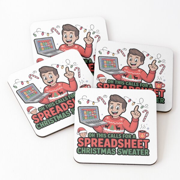 Item preview, Oh This Calls for a Spreadsheet Christmas Sweater designed and sold by Naitsebas.