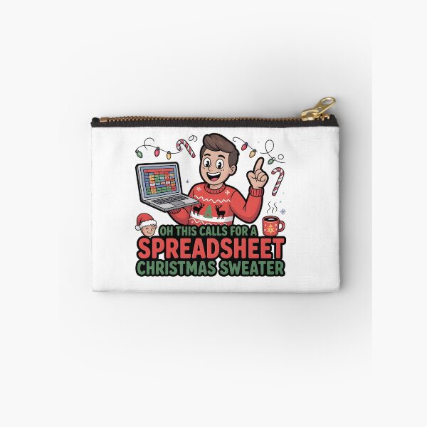 Item preview, Oh This Calls for a Spreadsheet Christmas Sweater designed and sold by Naitsebas.
