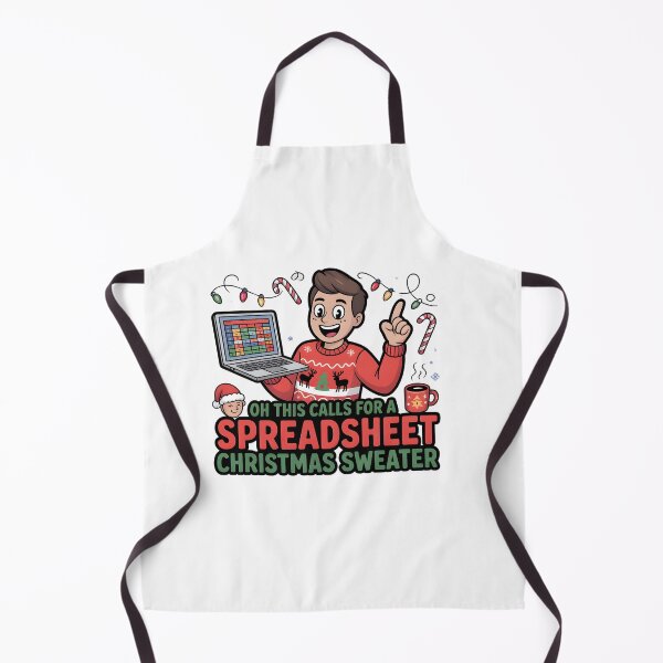 Item preview, Oh This Calls for a Spreadsheet Christmas Sweater designed and sold by Naitsebas.