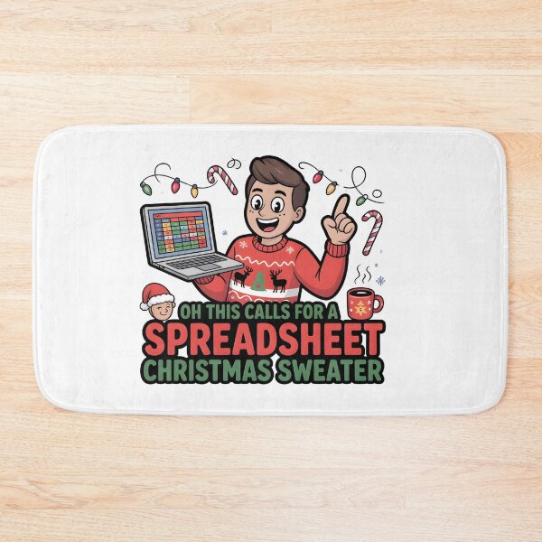 Item preview, Oh This Calls for a Spreadsheet Christmas Sweater designed and sold by Naitsebas.