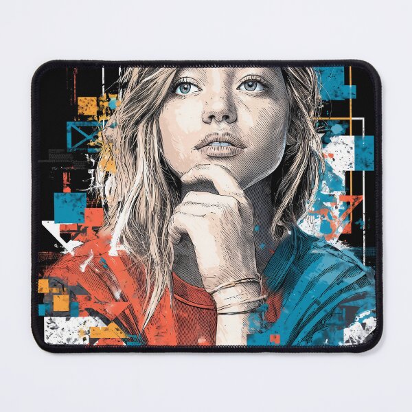 Item preview, Sydney Sweeney colorful Graphic beautiful design designed and sold by Senpaiwaves.