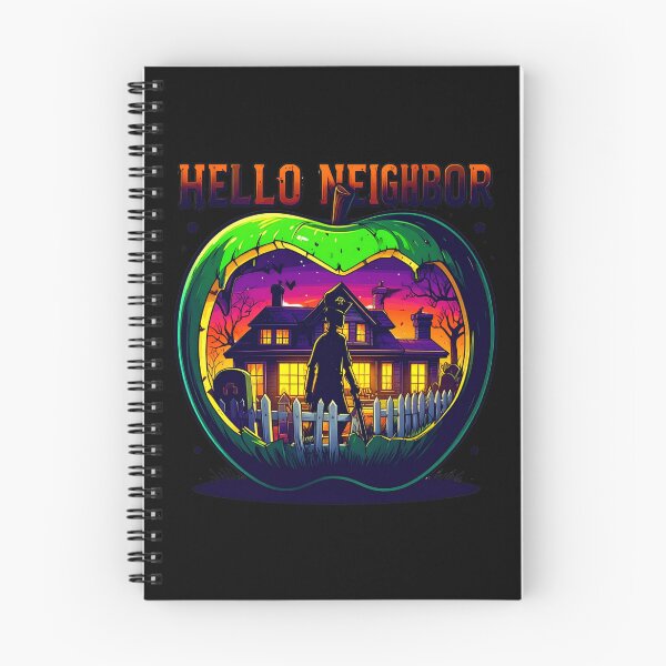 Item preview, Spooky Neighbor's Apple House | Hello Neighbor Fan Art Print designed and sold by Alicjareign.