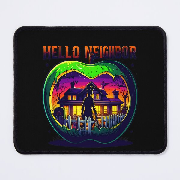 Item preview, Spooky Neighbor's Apple House | Hello Neighbor Fan Art Print designed and sold by Alicjareign.