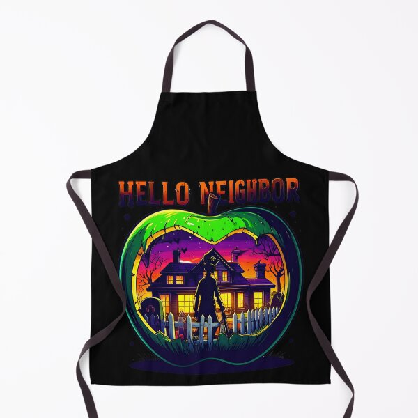Item preview, Spooky Neighbor's Apple House | Hello Neighbor Fan Art Print designed and sold by Alicjareign.