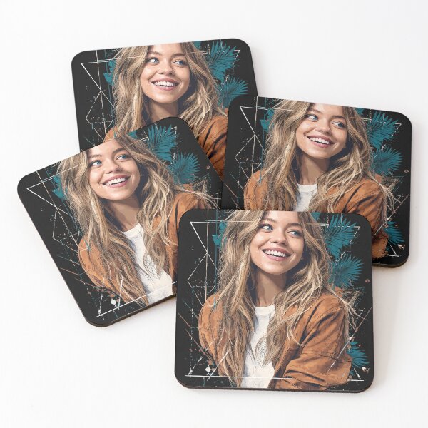 Item preview, Sydney Sweeney Great Jeans Flirty Smile Celebrity Meme T-Shirt designed and sold by Senpaiwaves.