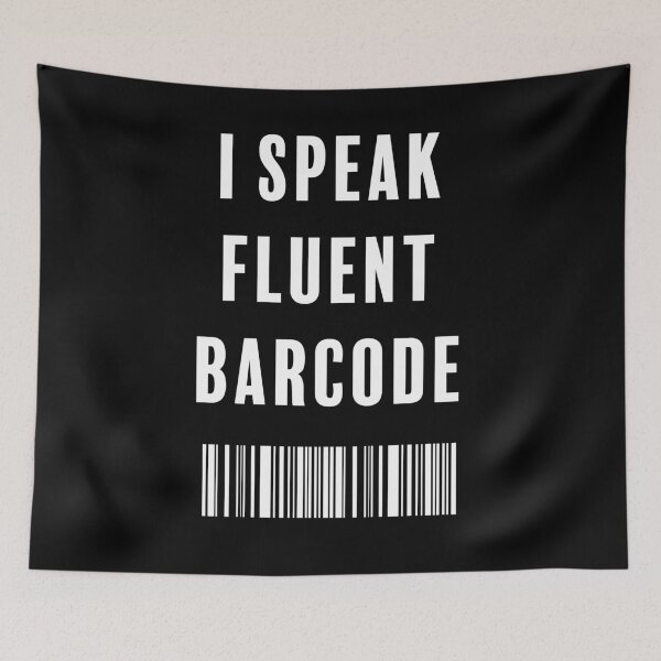 Item preview, Funny Retail Worker Shirt – “I Speak Fluent Barcode” – Grocery Store Employee Humor Tee for Cashiers, Store Clerks, and Retail Associates designed and sold by 519xdesign.