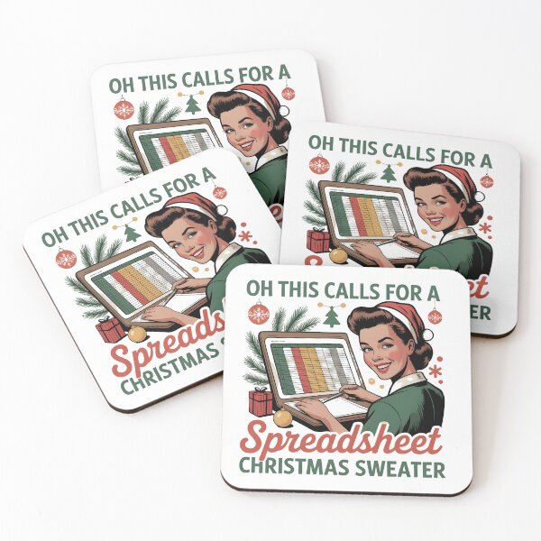 Item preview, Oh This Calls for a Spreadsheet Christmas Sweater designed and sold by Naitsebas.