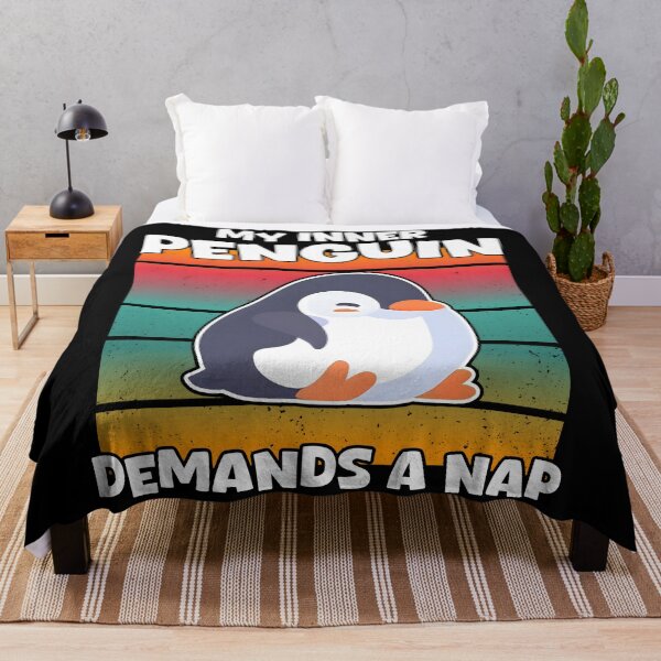 Item preview, My Inner Penguin Demands a Nap Cute Sleeping Bird designed and sold by at85productions.