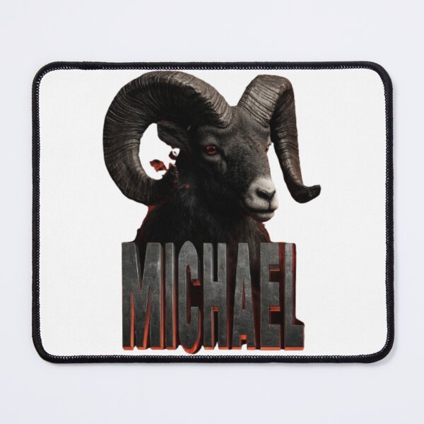 Item preview, Michael Aries Zodiac Sign – Fiery Ram Name Art Design designed and sold by AlexLineArt.